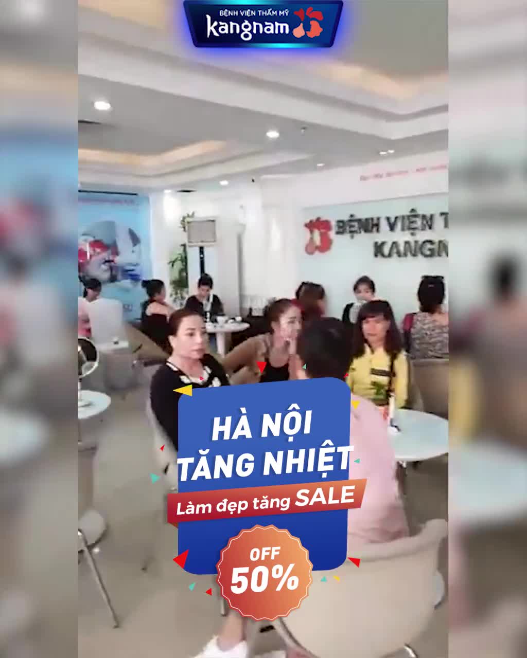 Hà Nội 40℃ - Không NÓNG bằng không khí làm đẹp tại Kangnam Hà Nội