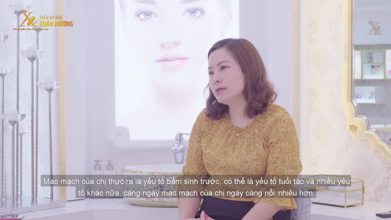 GIÃN MAO MẠCH BẨM SINH LỘ RÕ, NỔI VÂN ĐỎ LI TI DA CÓ TRẮNG ĐẾN MẤY CŨNG VẪN BỊ CHÊ KÉM SẮC