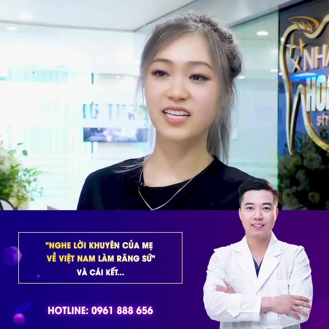 Chia sẻ của khách hàng thẩm mỹ 20 răng sứ HT Smile chính hãng của Đức.