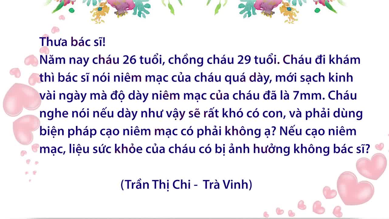LÀM THẾ NÀO THỤ THAI KHI NIÊM MẠC QUÁ DÀY?