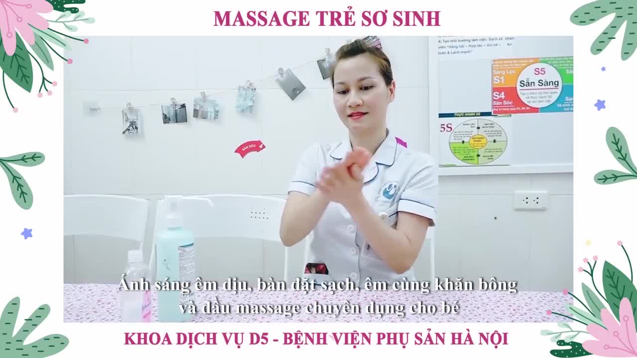 Massage cho trẻ sơ sinh Bé thông minh khỏe mạnh, mẹ an tâm