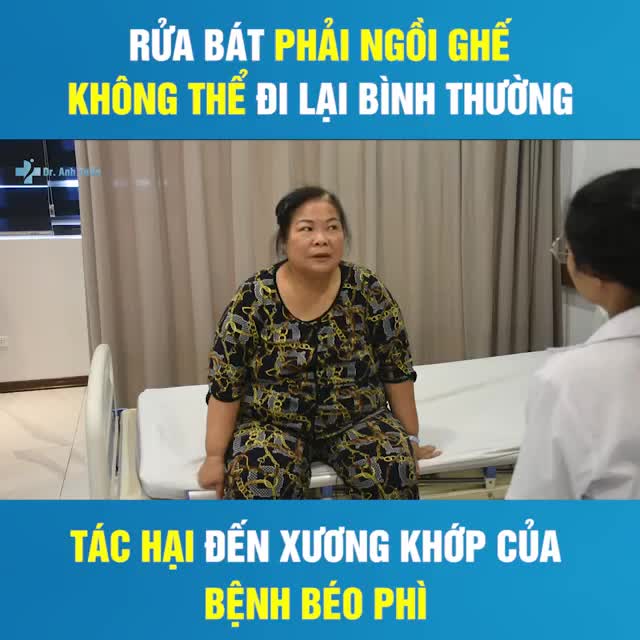 60 tuổi 94kg - Bệnh béo phì đã ảnh hưởng đến hệ xương khớp của bệnh nhân như thế nào?