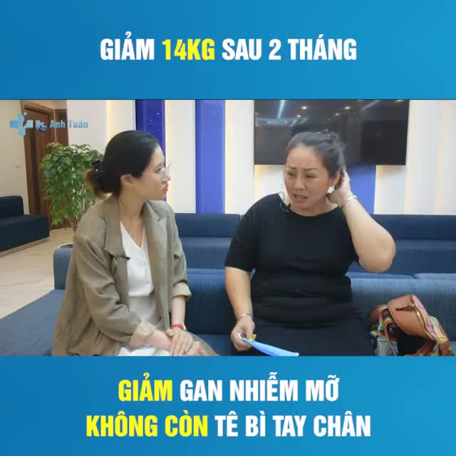 Gan nhiễm mỡ từ độ 3 xuống độ 1, không còn tê bì tay chân sau 2 tháng phẫu thuật nội soi thu nhỏ dạ dày