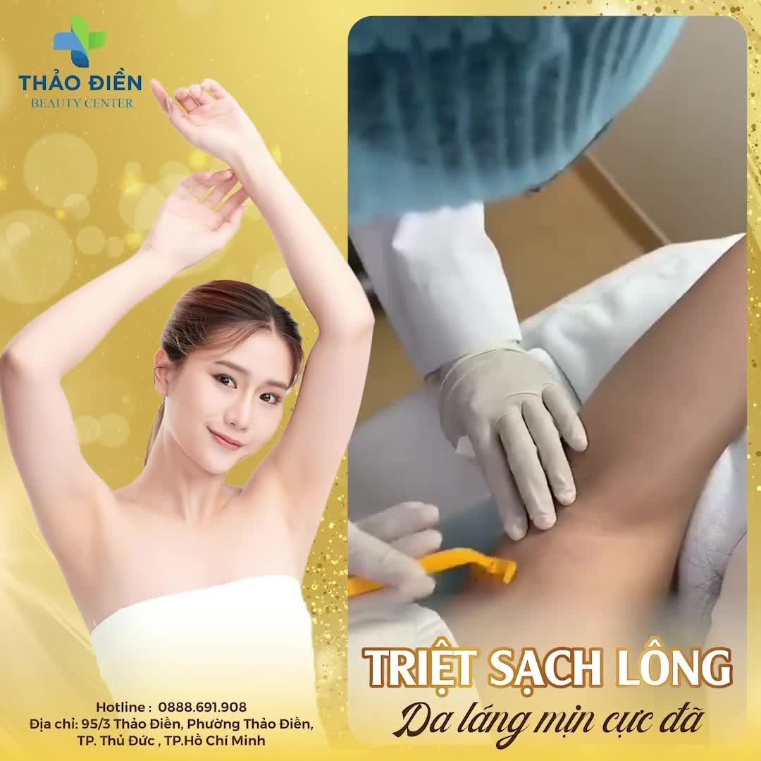 TRIỆT SẠCH LÔNG DA SÁNG MỊN CỰC ĐÃ