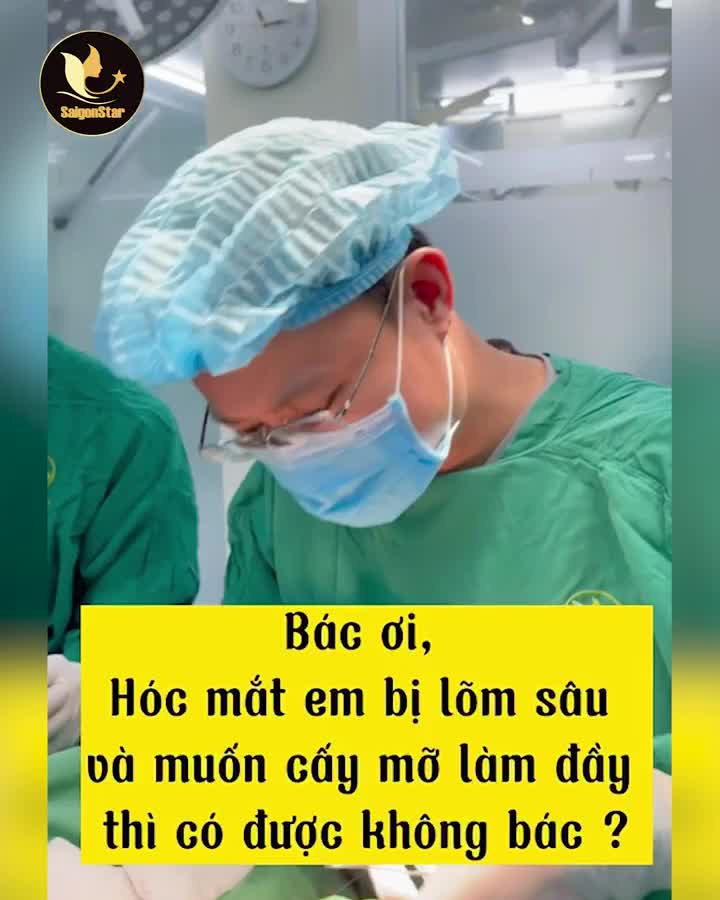 CÓ THỂ CẤY MỠ LÀM ĐẦY HỐC MẮT KHÔNG