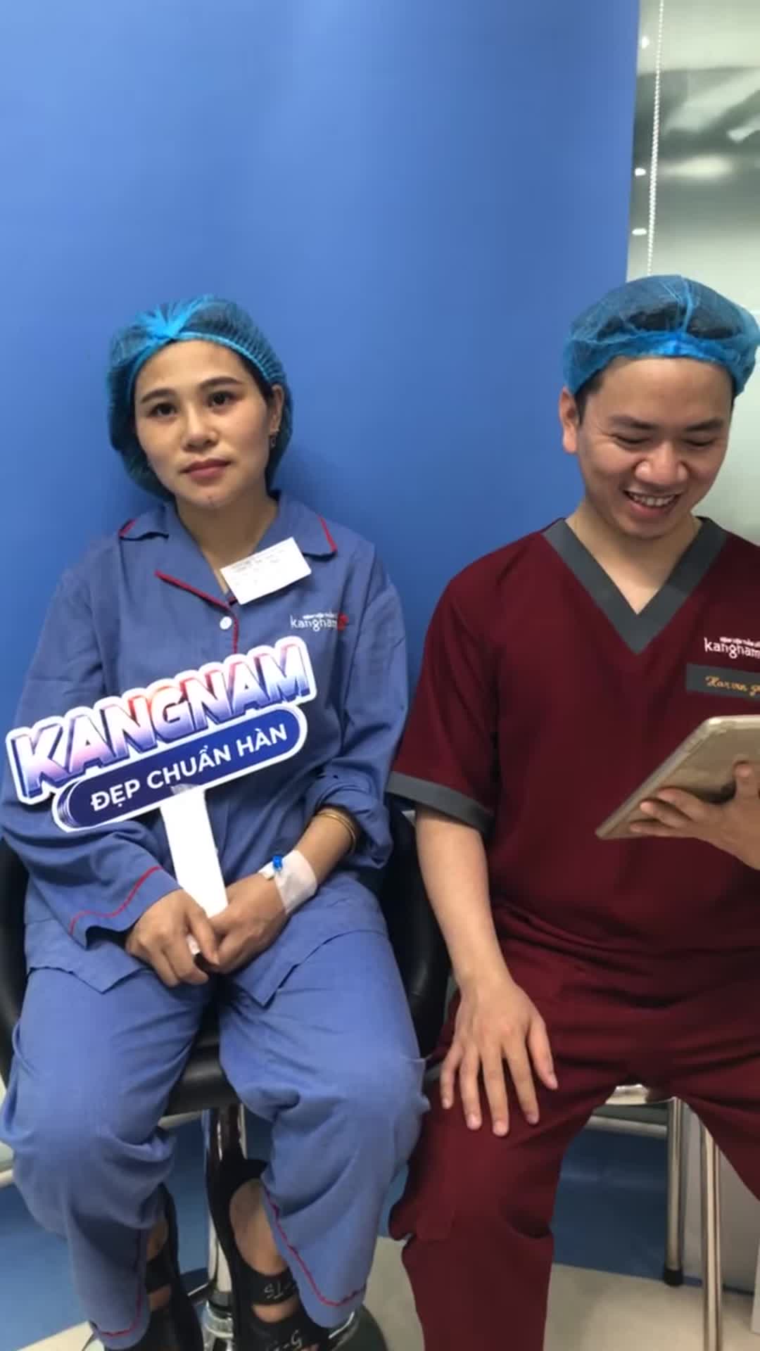 Kết quả độn cằm sau 45 phút của chị KH quyết định thực hiện ngay trong sáng nay!