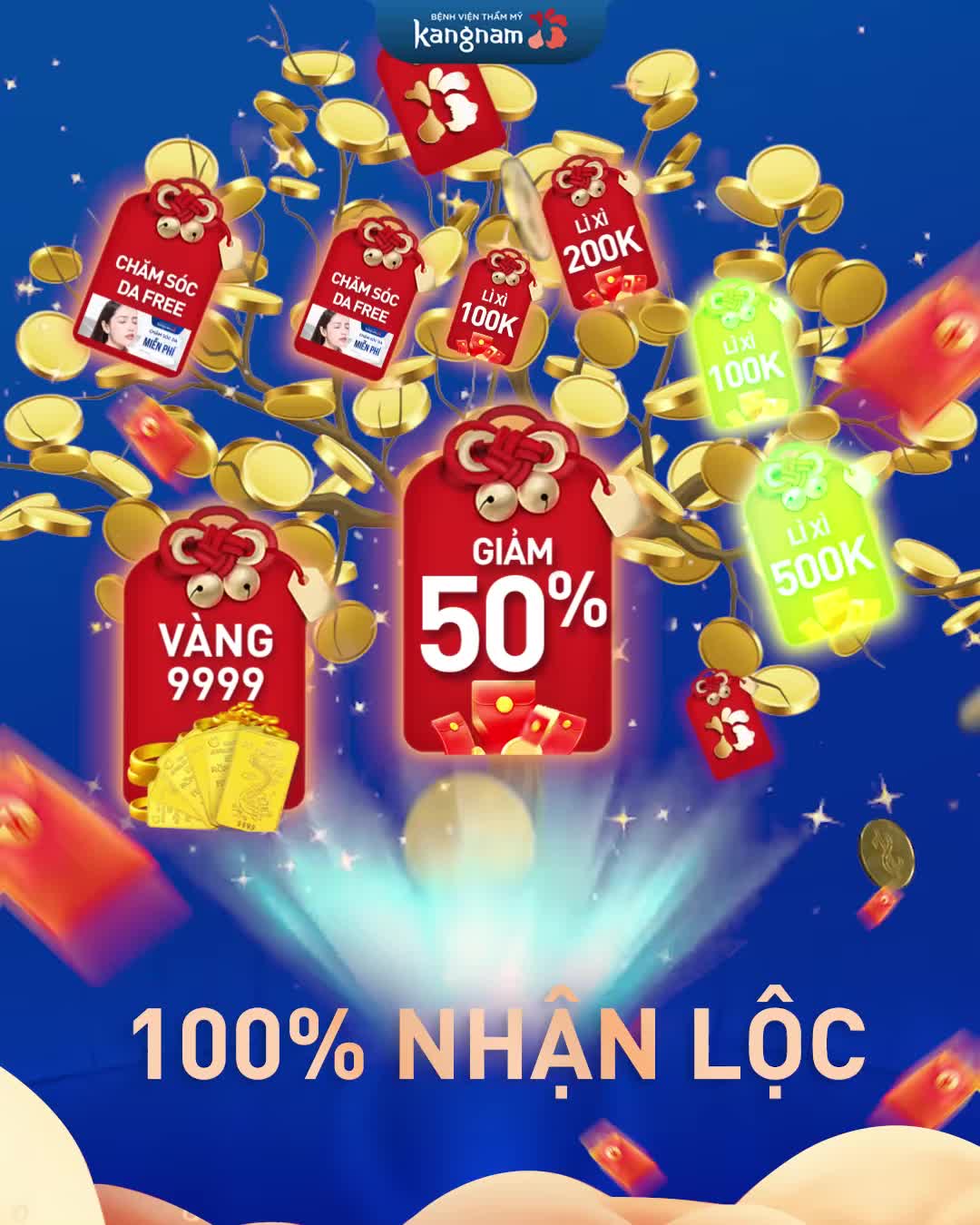 Nâng vòng 1 TRÚNG VÀNG - Hái lộc đầu xuân