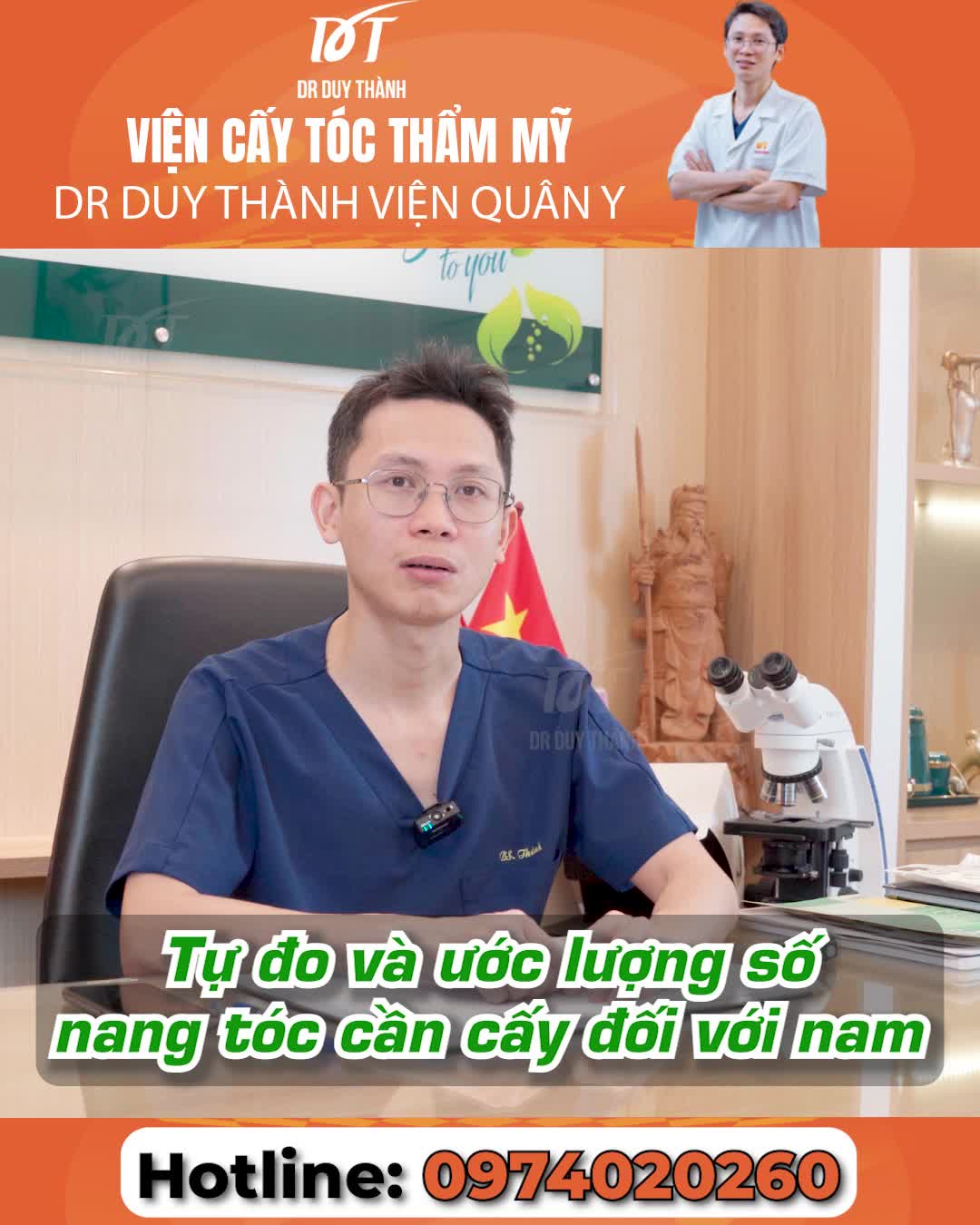 Hướng dẫn cách tự tính số nang tóc cần cấy tại nhà đối với khách nam (phần 1) - Dr Duy Thành