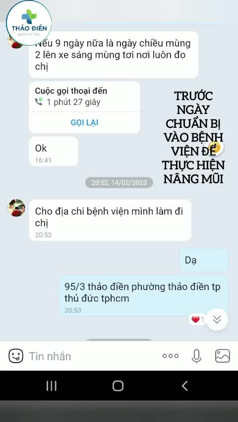 Feedback của bạn Như Quỳnh, một vị khách phải lặn lội đường xa cùng mẹ vào Sài Gòn  tìm đến bệnh viện Quốc tế Thảo Điền để giúp bạn có được dáng mũi tự nhiên và thần thái hơn so với hiện tại .