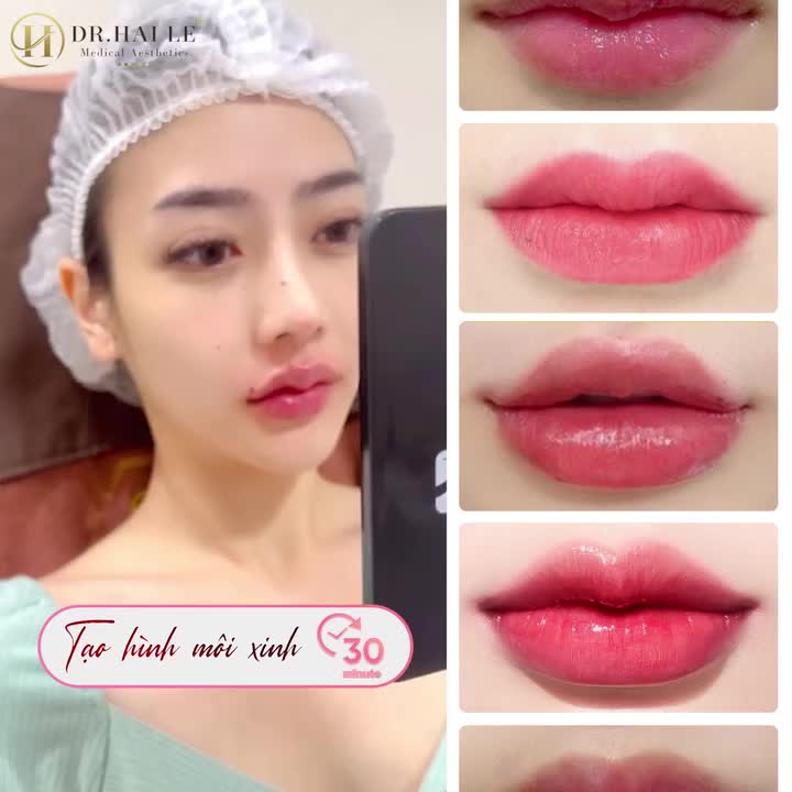 Tạo hình môi phù hợp với tỉ lệ gương mặt:
