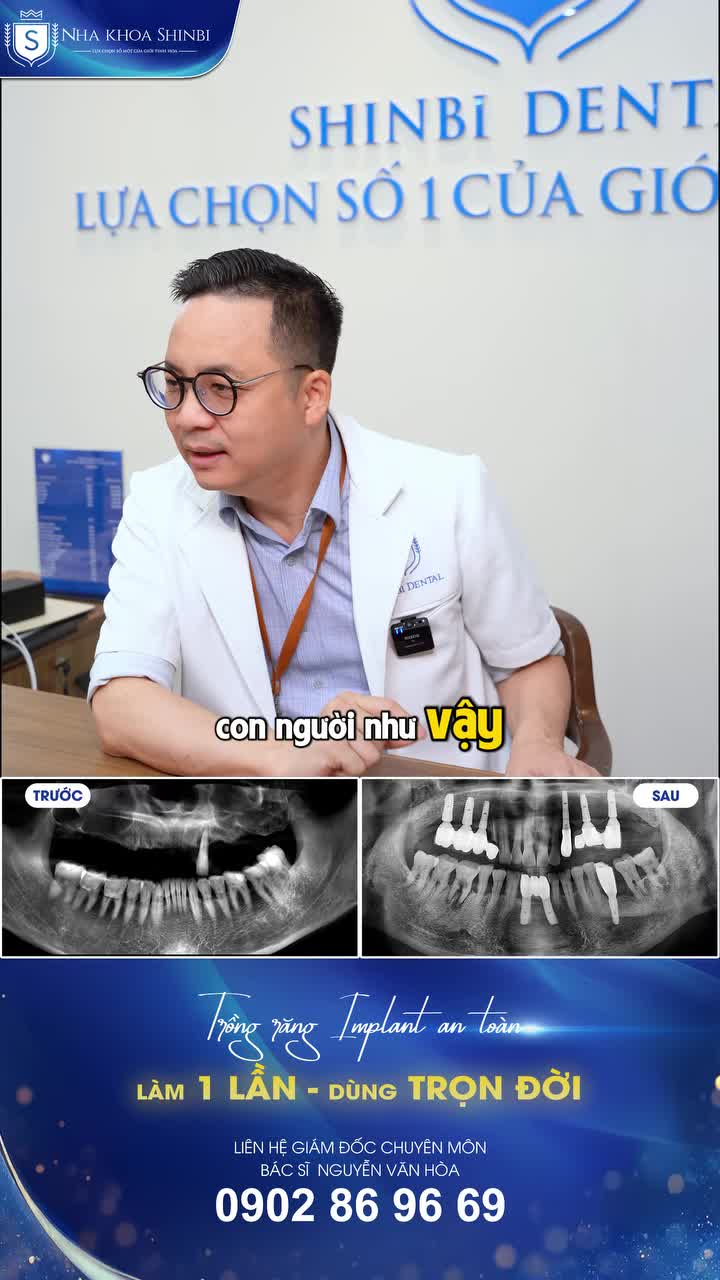 TRỒNG RĂNG IMPLANT  LÀM 1 LẦN - DÙNG TRỌN ĐỜI