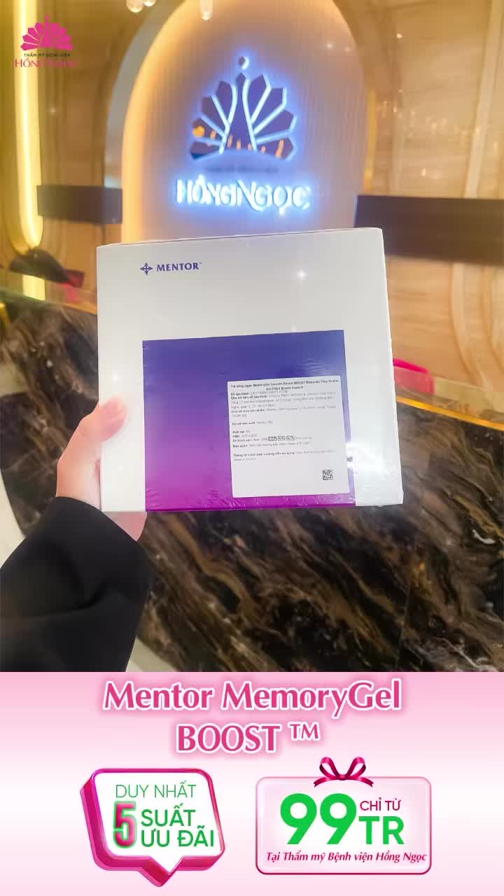 SIÊU PHẨM MENTOR MEMORYGEL™ BOOST ĐÃ CẬP BẾN THẨM MỸ BỆNH VIỆN HỒNG NGỌC!