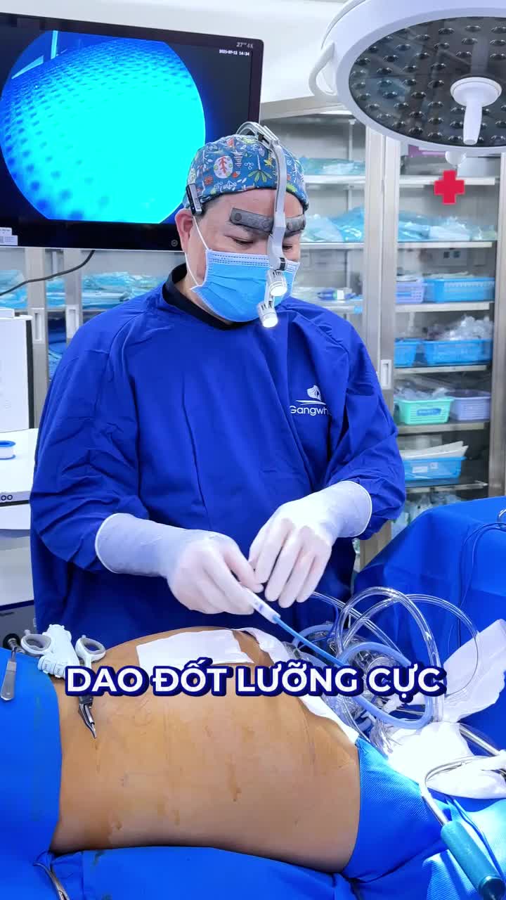 Bộ dụng cụ cần thiết cho 1 ca nâng mông nội soi tại BVTM Gangwhoo