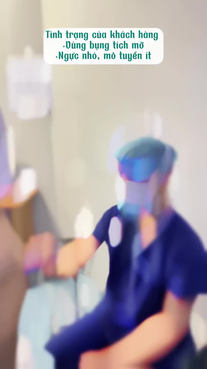 Kết quả sau phẫu thuật tại Dr. Minh Phạm với combo hút mỡ và tạo hình thành bụng bán phần kết hợp nâng ngực Mentor Extra size 295cc