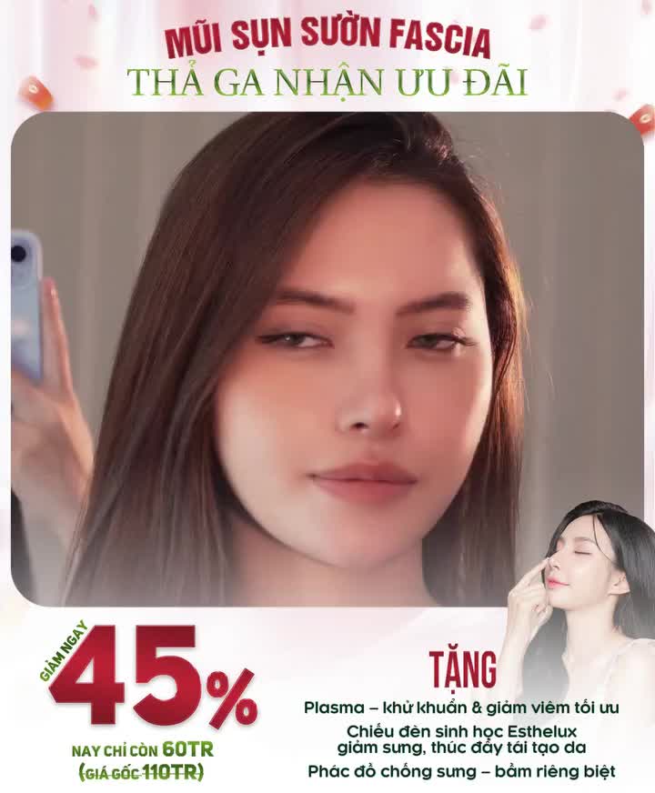 MŨI SỤN SƯỜN FASCIA, THẢ GA NHẬN ƯU ĐÃI