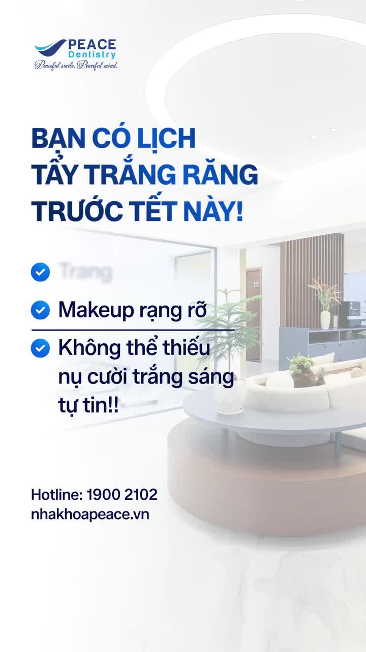 Nếu bạn nhìn thấy bài viết này đây chính là thông điệp vũ trụ dành cho bạn. Tẩy trắng răng "tân trang" nụ cười đón Tết.