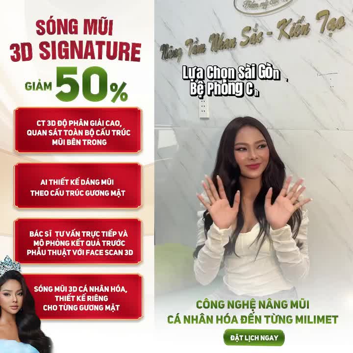TOP 21 MISS COSMO ĐÃ THAY ĐỔI VỚI 3D SIGNATURE - ĐẶT LỊCH ĐỂ NHẬN ƯU ĐÃI