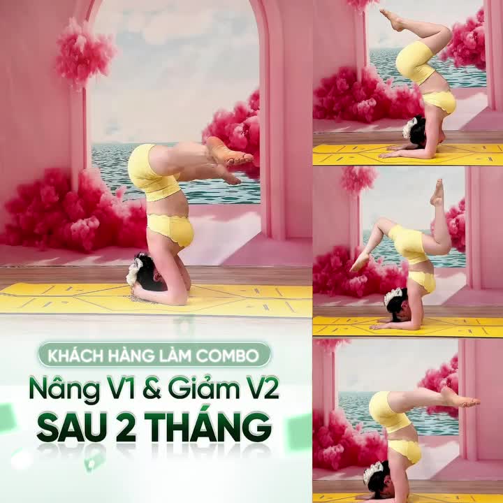 Giáo viên Yoga sau hơn 2 tháng thực hiện combo V1 + V2