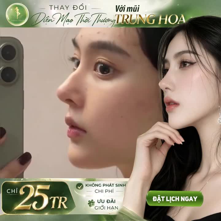 CẬP NHẬT DÁNG MŨI HOT TREND NHẤT 2026 - NÂNG MŨI TRUNG HOA CHỈ 25TR