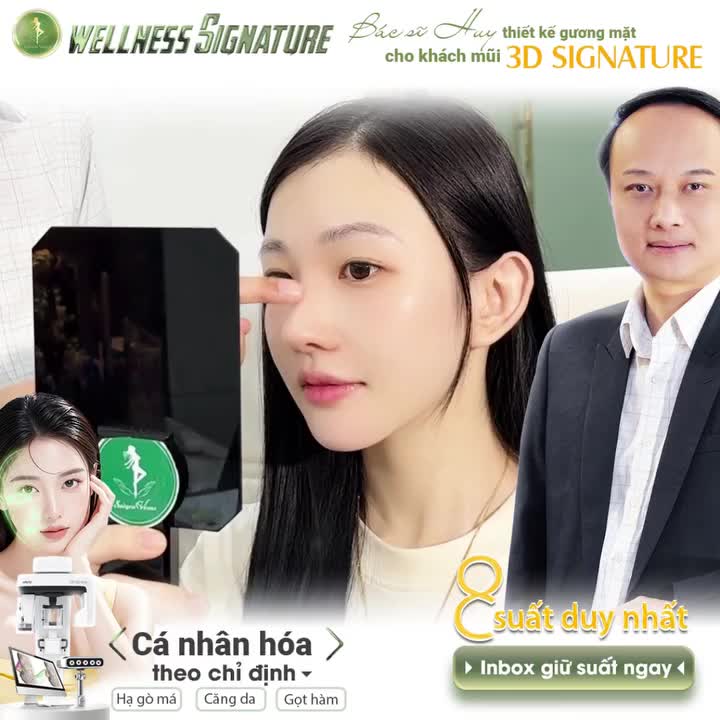 VÌ SAO NÂNG MŨI XONG GƯƠNG MẶT CHỈ ĐẸP 80% - GIẢI QUYẾT NGAY VỚI WELLNESS SIGNATURE