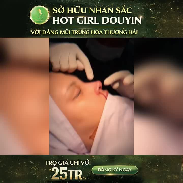 SỞ HỮU NHAN SẮC HOT GIRL DOUYIN VỚI MŨI TRUNG HOA THƯỢNG HẢI 