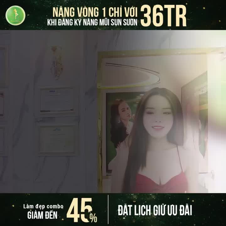 NÂNG VÒNG 1 CHỈ VỚI 36TR KHI ĐĂNG KÝ NÂNG MŨI SỤN SƯỜN - LÀM ĐẸP COMBO GIẢM ĐẾN 45%