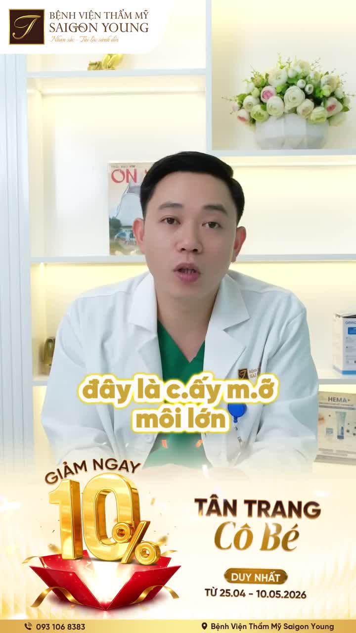 Cấy mỡ môi lớn tại BVTM Saigon Young được thực hiện theo phương pháp an toàn, tự nhiên