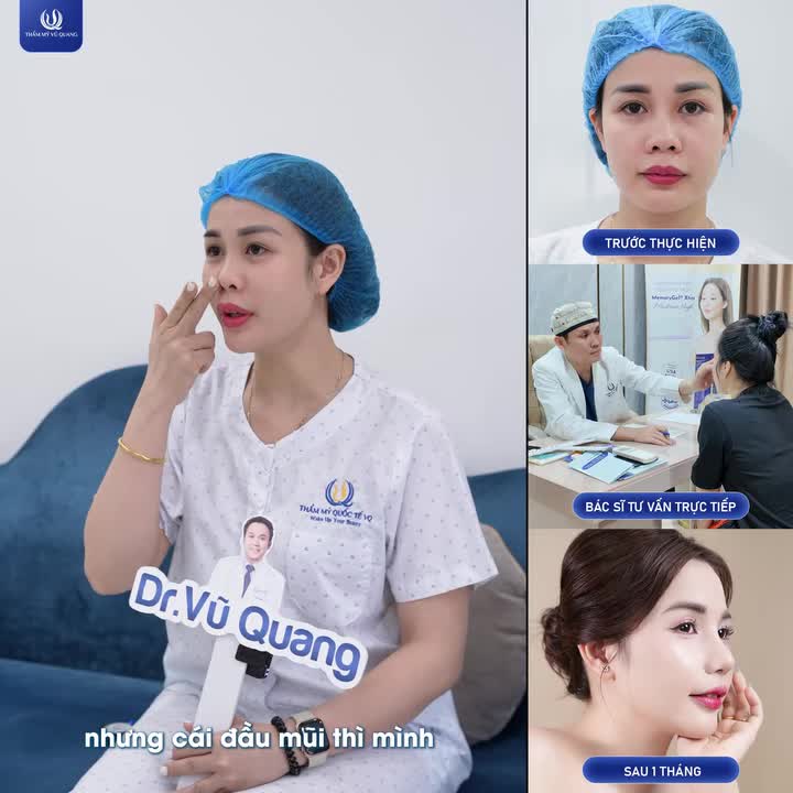 Bà chủ Spa "lột xác" xinh đẹp ngỡ ngàng sau khi nâng mũi tại Thẩm mỹ Vũ Quang!