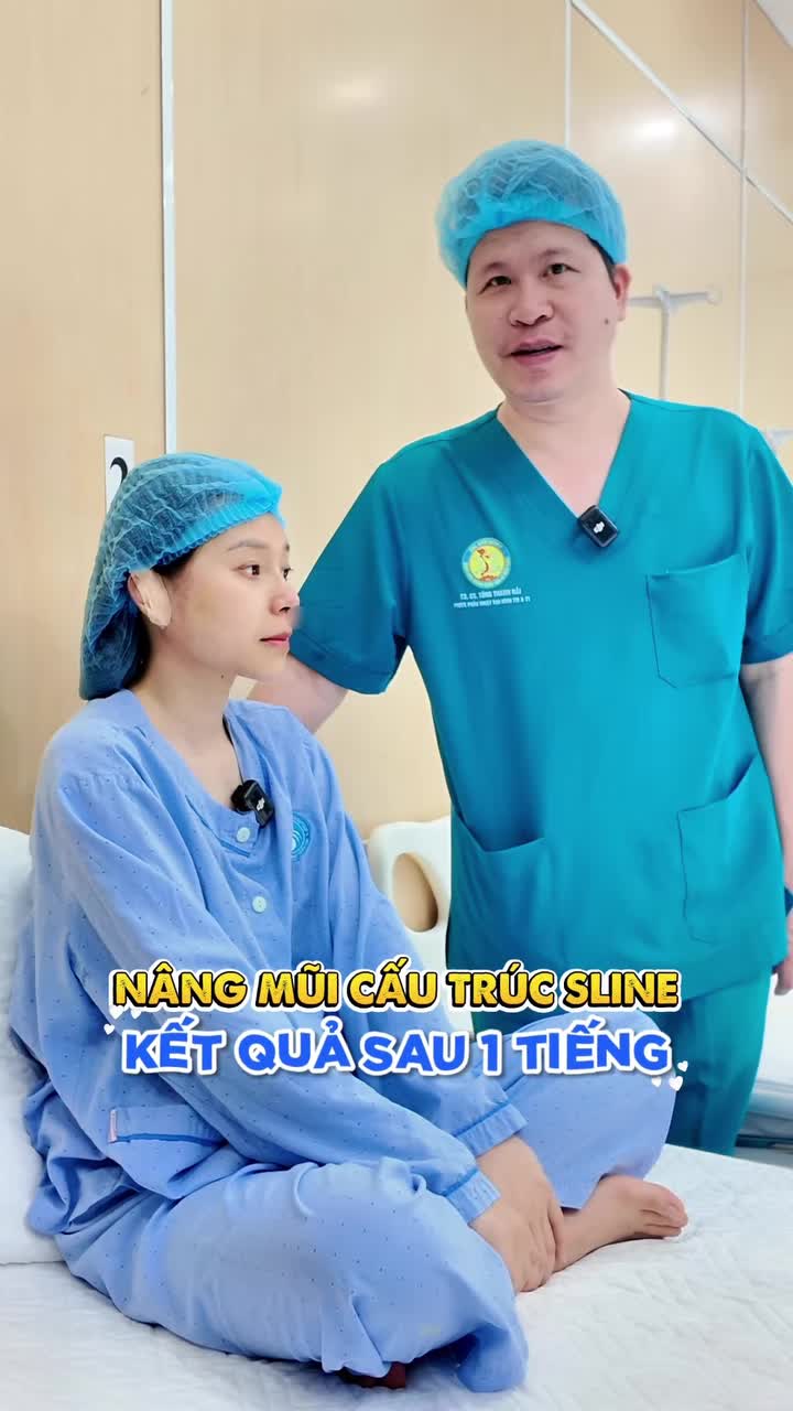 Update kết quả ngay sau nâng mũi cấu trúc Sline của chị đẹp Lê Thị Nhung, một dáng mũi tự nhiên và hài hòa với gương mặt theo mong muốn của khách hàng