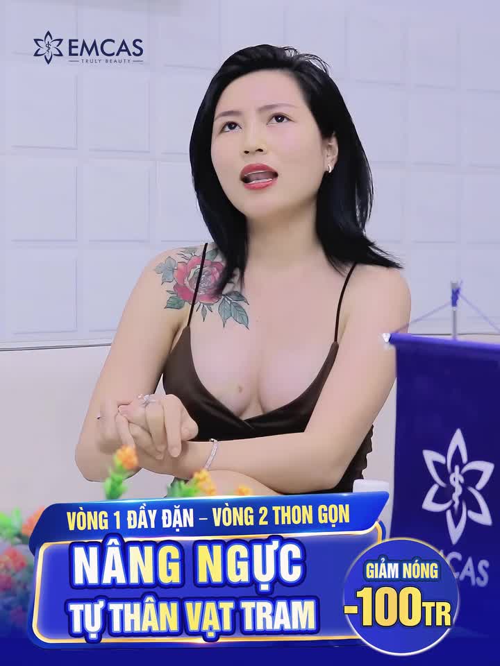 NÂNG NGỰC TỰ THÂN VẠT TRAM - V1 đầy đặn, V2 thon gọn