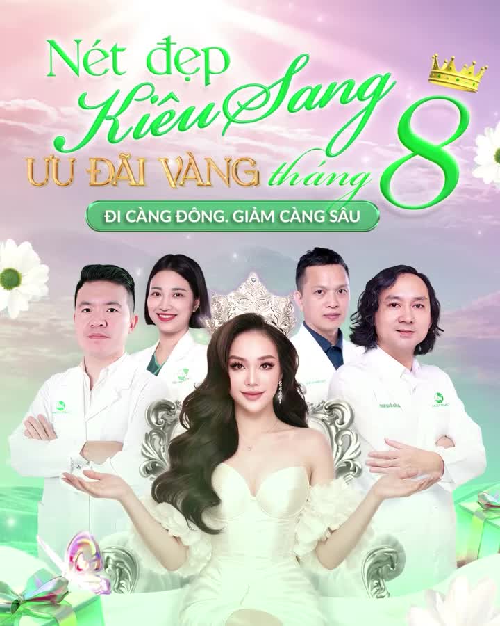NÉT ĐẸP KIÊU SANG - ƯU ĐÃI VÀNG THÁNG 8