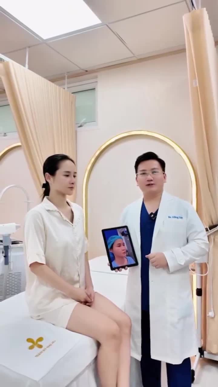 Cùng bác sĩ Hồng Sơn gặp gỡ chị đẹp anh Thư sau 1 ngày nâng mũi.
