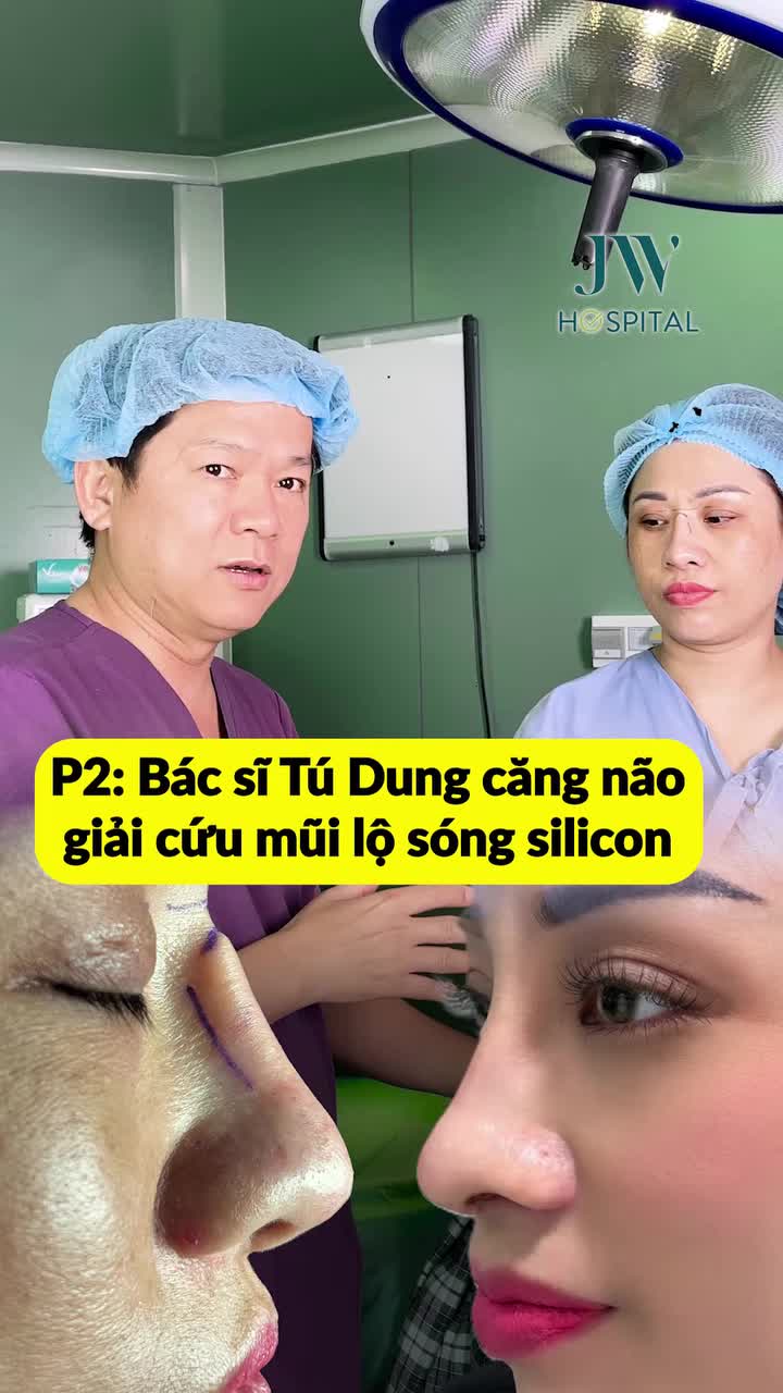 BÁC SĨ TÚ DUNG GIẢI CỨU THÀNH CÔNG NGƯỜI PHỤ NỮ KHỎI CHIẾC MŨI LỘ SÓNG SILICON