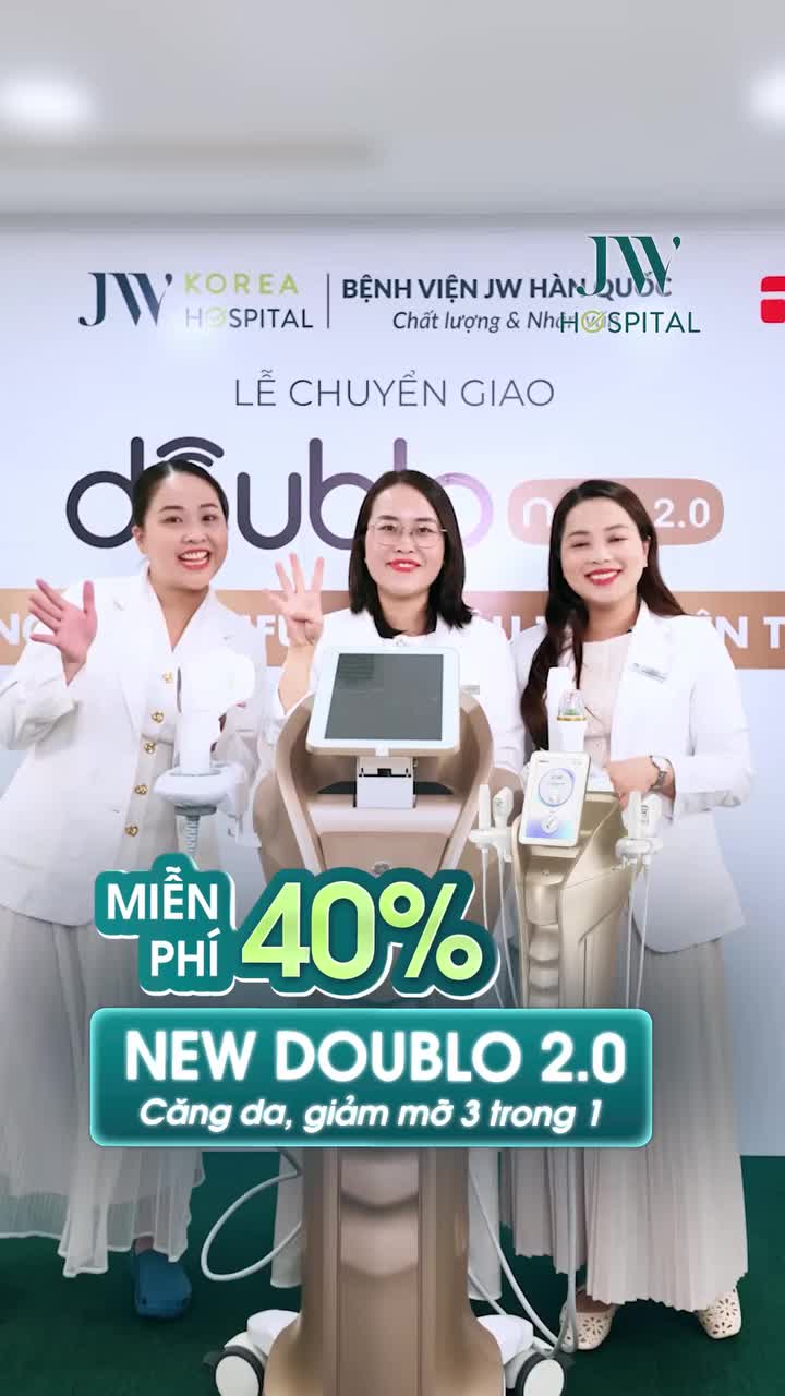 CĂNG DA, NÂNG CƠ, GIẢM M.Ỡ KHÔNG PHẪU THUẬT VỚI NEW DOUBLO 2.0 GIÚP U40–U60 TRẺ LẠI 10 TUỔI