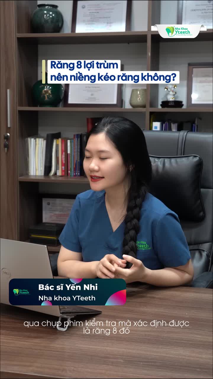 Răng 8 lợi trùm nên niềng kéo răng không?