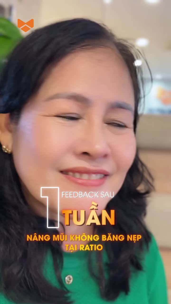 Feedback khách hàng sau 1 tuần Nâng mũi không băng nẹp tại Ratio
