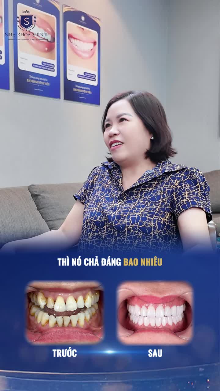 Thu nhập vài trăm ngàn mà dành ra 40 triệu để làm răng....