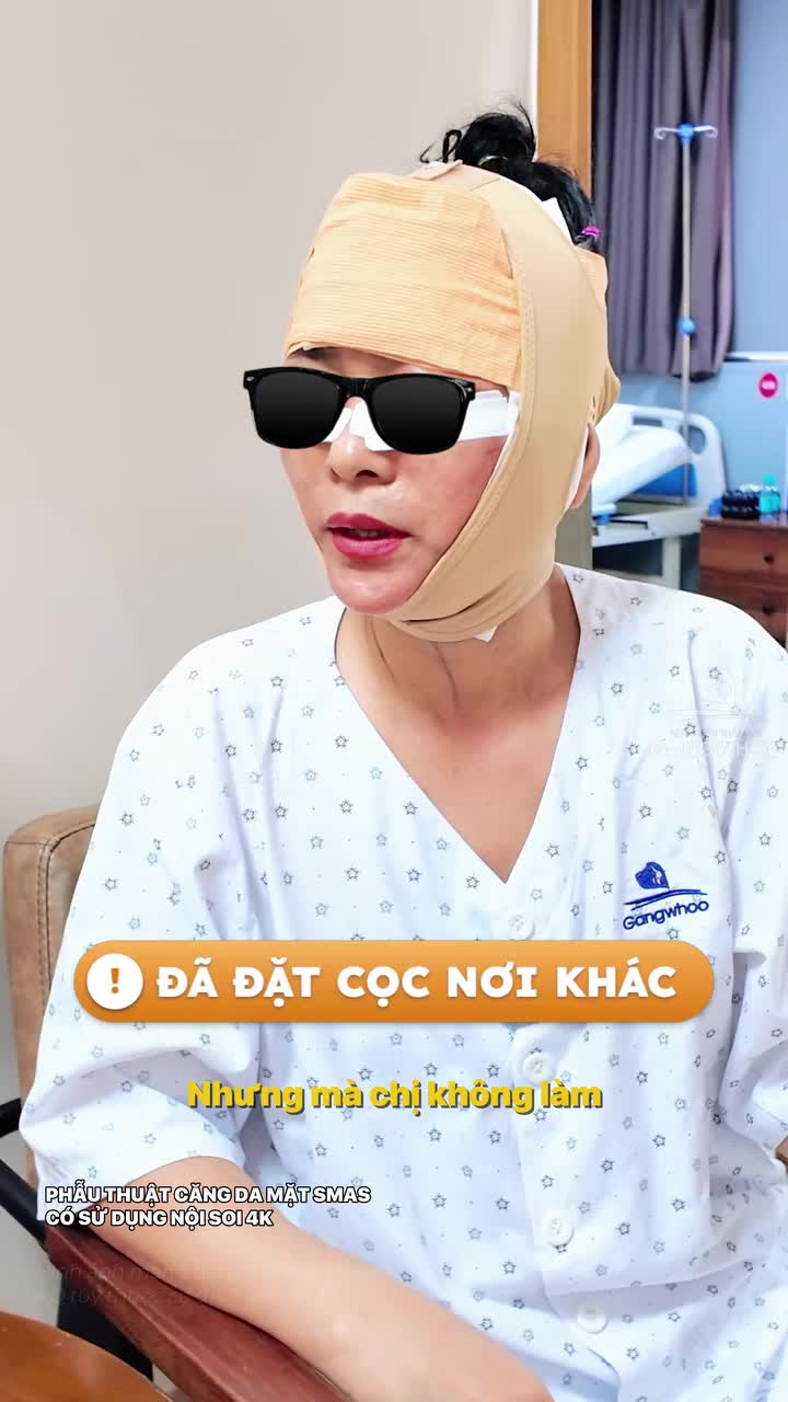 Được em gái tin tưởng giới thiệu, chị quyết định lựa chọn Bệnh viện thẩm mỹ Gangwhoo để thực hiện căng da mặt toàn phần SMAS có sử dụng nội soi 4K, với mong muốn tìm lại diện mạo trẻ trung và tươi tắn hơn.