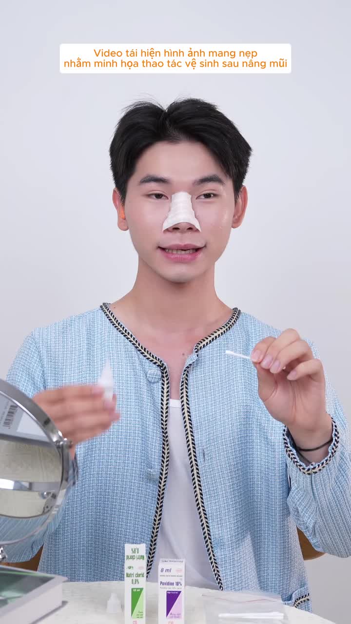 Rửa vết thương sau nâng mũi thế nào cho đúng?