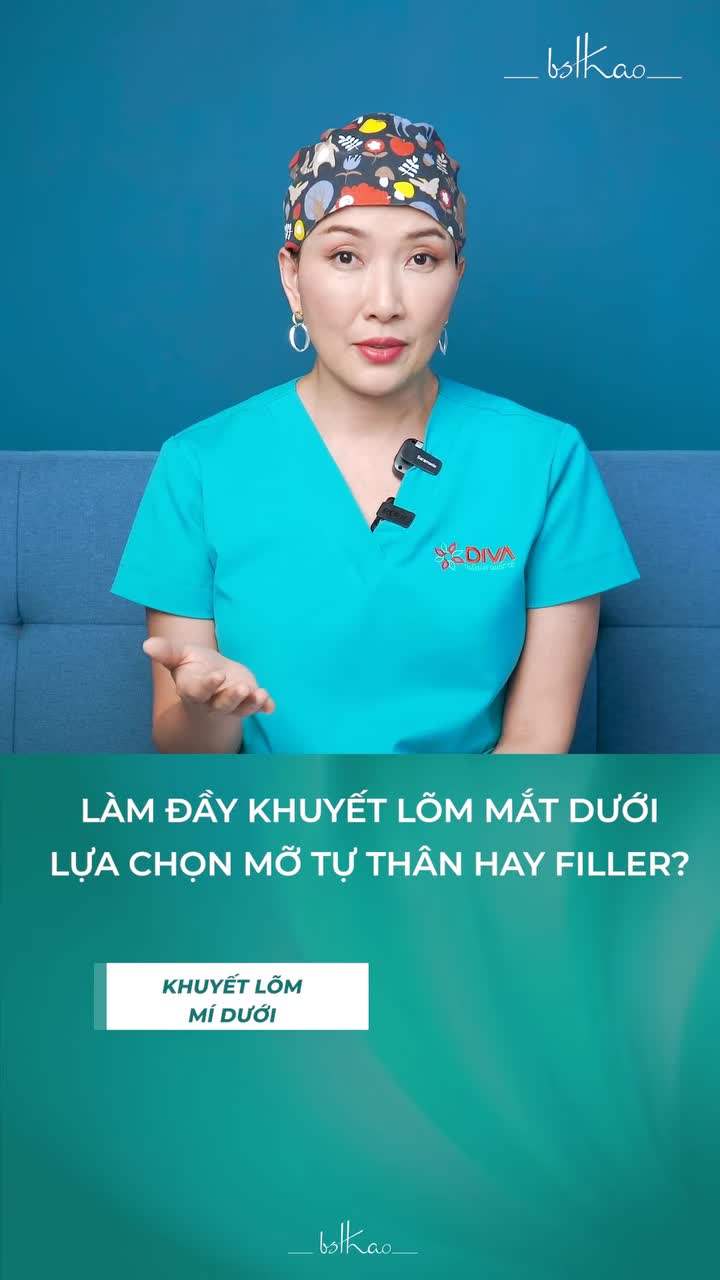 Bị trũng khuyết vùng mắt dưới thì nên tiêm filler hay cấy mỡ tự thân?