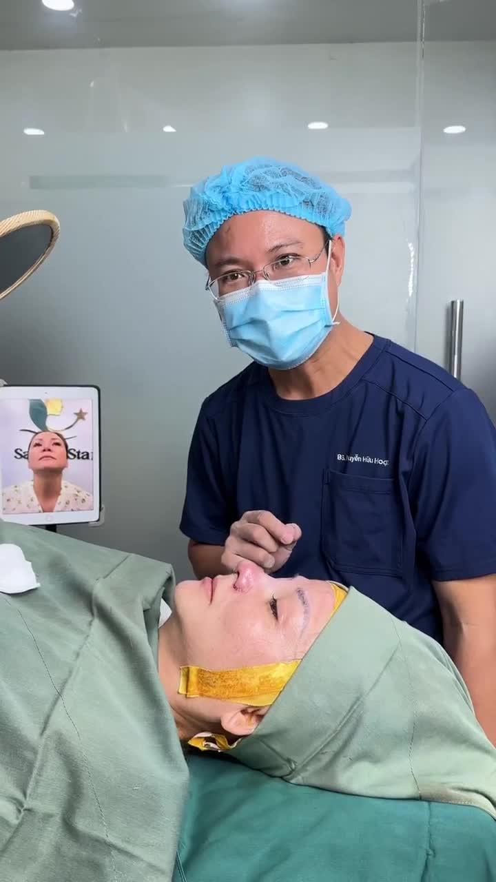 BÁC SĨ HOẠT TRẢ KẾT QUẢ COMBO NÂNG MŨI SỬA LẠI + ĐỘN CẰM KH. THẢO THANH (VIỆT KIỀU MỸ)