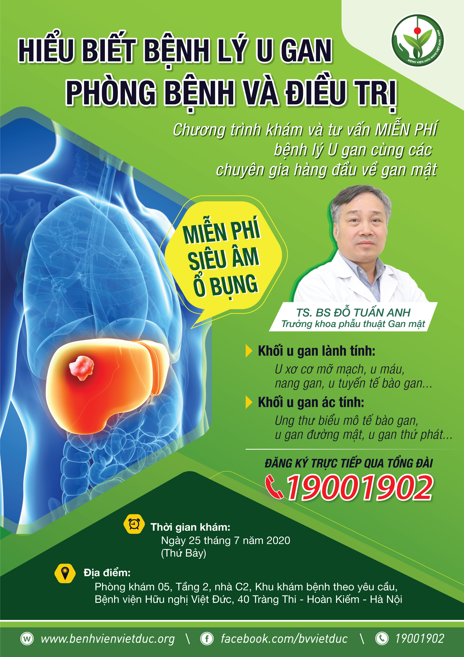 Bệnh lý U gan cùng các chuyên gia hàng đầu về Gan mật - Bệnh viện Việt Đức