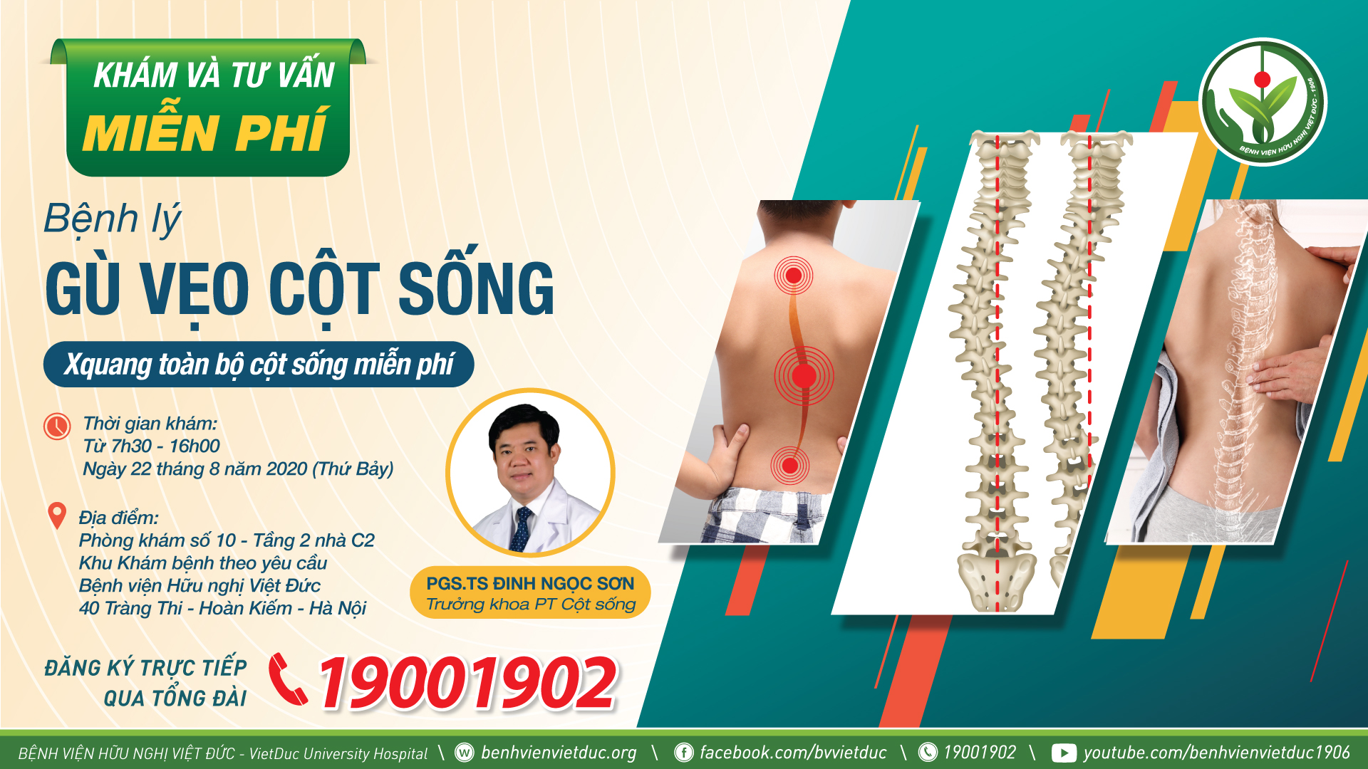 Khám và tư vấn bệnh lý gù vẹo cột sống