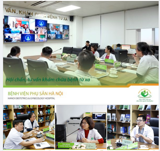 Bệnh viện Phụ Sản Hà Nội hội chẩn, tư vấn khám chữa bệnh từ xa