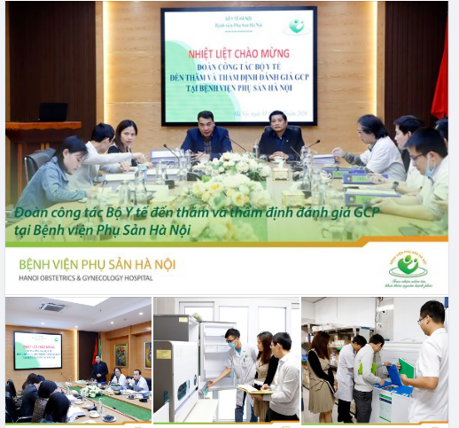 Đoàn công tác của Bộ Y tế đã đến thăm và thẩm định đánh giá “Thực hành tốt thử thuốc trên lâm sàng (GCP)” tại Bệnh viện Phụ Sản Hà Nội.