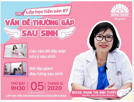 Lớp học tiền sản online 7 VẤN ĐỀ THƯỜNG GẶP SAU SINH