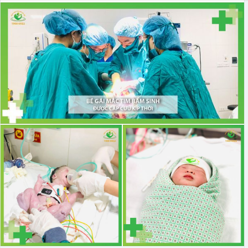 Mổ chủ động cứu sống bé gái mắc tim bẩm sinh nặng ngay từ khi chào đời