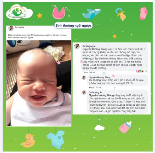 “Ngôi ngược, cổ tử cung mở hết, cơn co dồn dập,...” Mẹ vẫn sinh thường an toàn nhờ gặp được bác sĩ chuyên gia đầu ngành