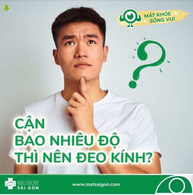 CẬN BAO NHIÊU ĐỘ THÌ NÊN ĐEO KÍNH?