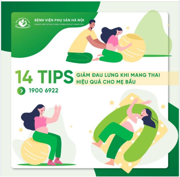 14 tips giảm đau lưng hiệu quả cho mẹ bầu